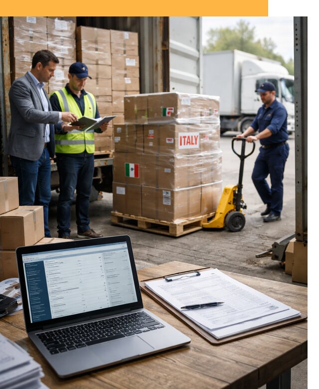 Доставка грузов из Италии: морские и авиаперевозки от 18655