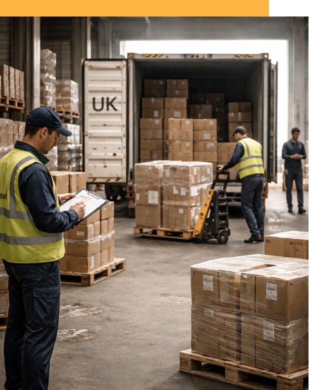 Доставка грузов из Великобритании с таможенным оформлением от 12955