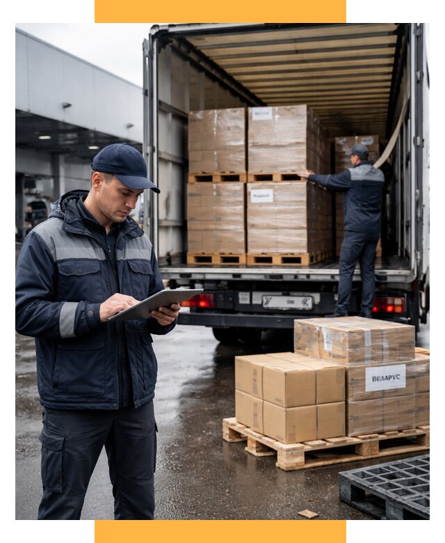 Доставка грузов из Беларуси от 15546 р. логистика СетСервис-Кнв