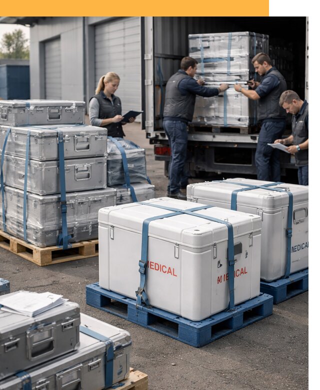 Перевозка медицинского оборудования по всему миру от 15546 руб