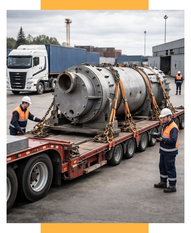 Перевозка тяжеловесных грузов под ключ от 155460 р. | СетСервис-Кнв