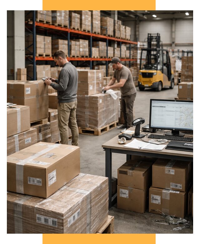 Склад консолидации в Европе от 6737 р., услуги СетСервис-Кнв